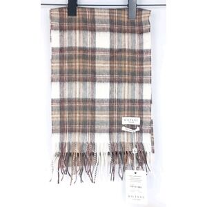 New Kiltane Lambswool‎ Scarf Scotland Brown Beige Soft Warm Gift